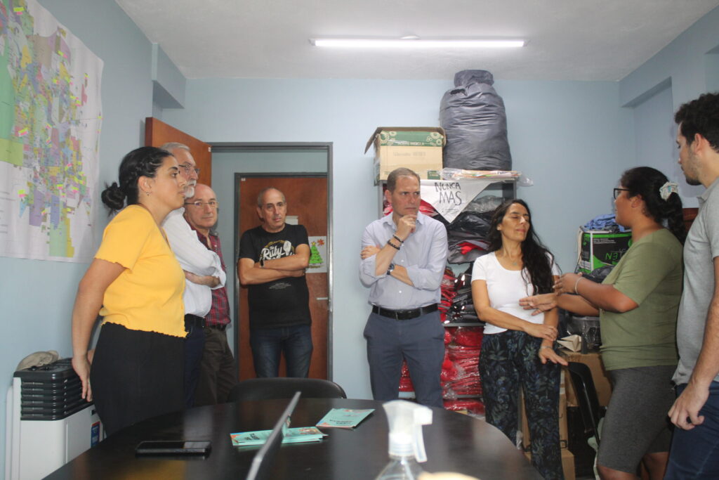 Martín Gill y Domingo Benso visitaron la Mutual Carlos Mugica